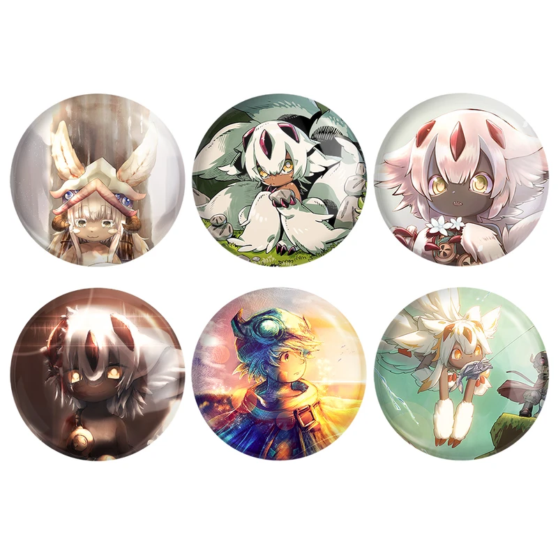 مگنت خندالو طرح انیمه ساخته شده در پرتگاه Made in Abyss کد 1343B مجموعه 6 عددی