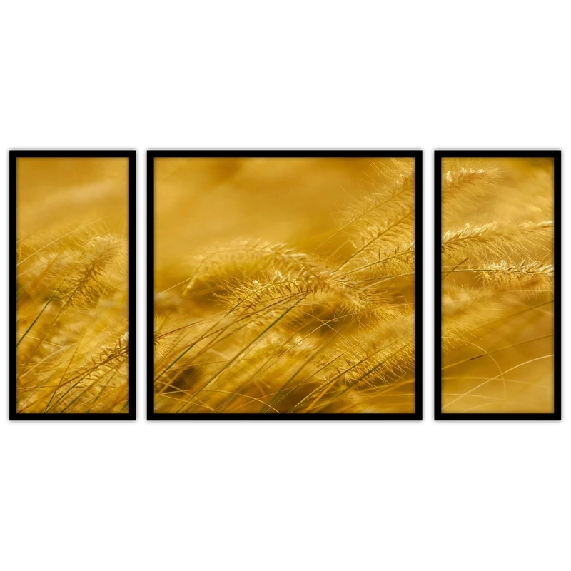 تابلو بکلیت طرح خوشه گندم مدل B-bu3561 مجموعه 3 عددی