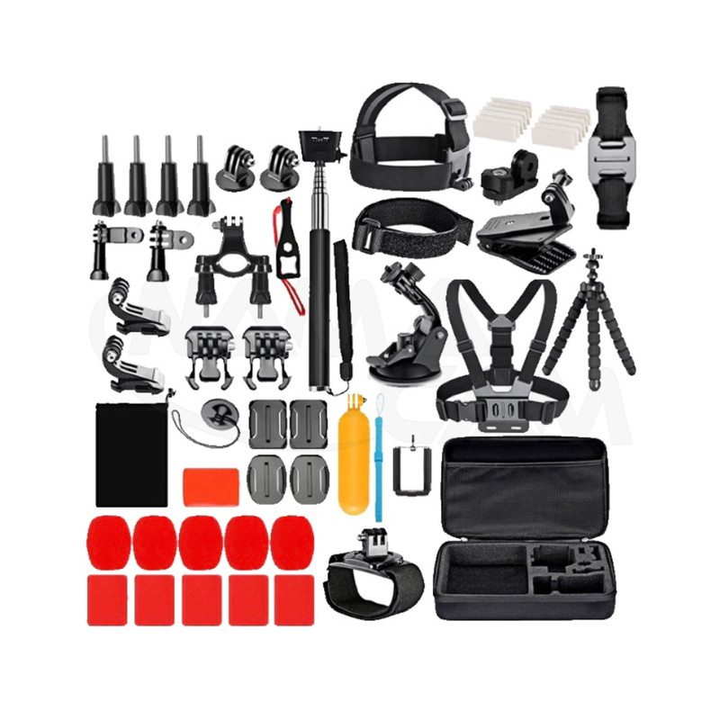 لوازم جانبی دوربین های ورزشی مدل T23 مناسب دوربین های ورزشی مجموعه 53 عددی