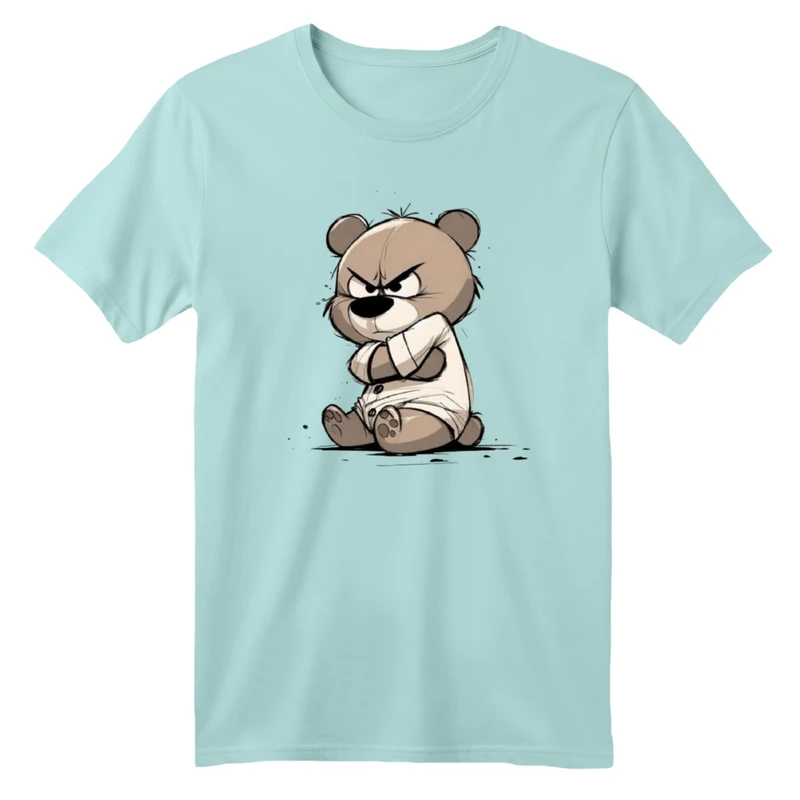 تی شرت آستین کوتاه بچگانه مدل خرس عصبانی