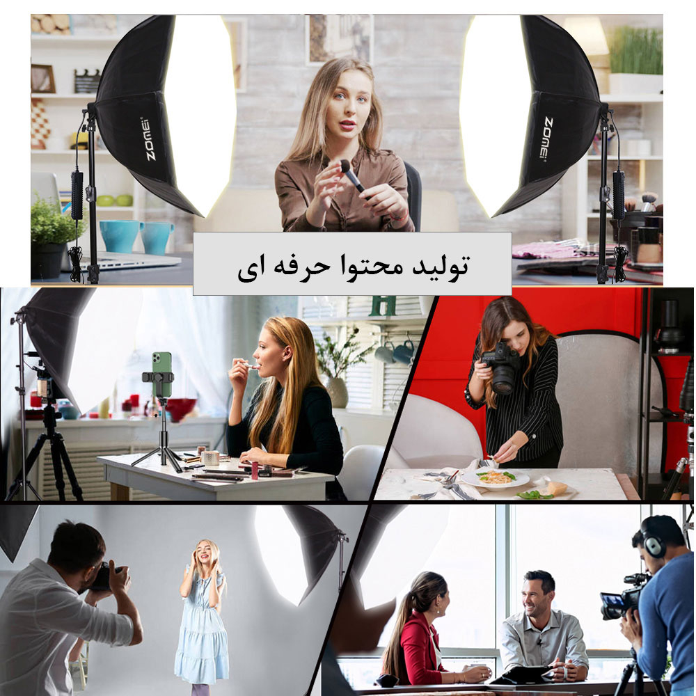 نور ثابت ال ای دی زومی مدل Octagon 60