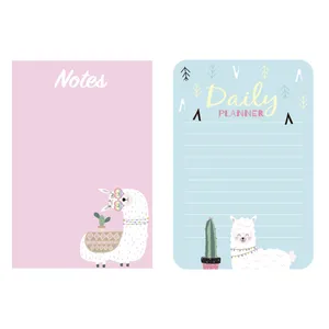 کاغذ یادداشت مدل نوشته روزانه طرح لاما مجموعه 2 عددی