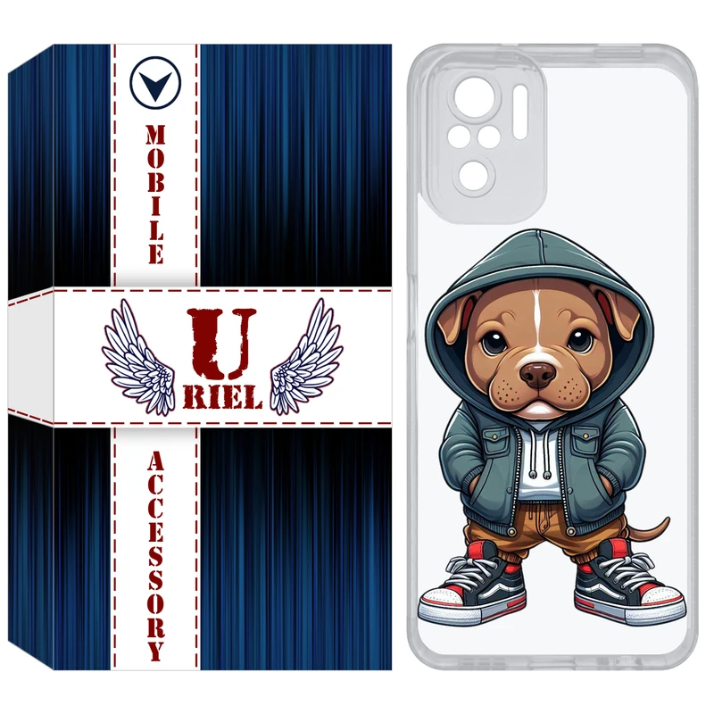 کاور یوریل مدل Clear کد 66 طرح سگ مناسب برای گوشی موبایل شیائومی Redmi Note 10 4G / Note 10S / Poco M5s