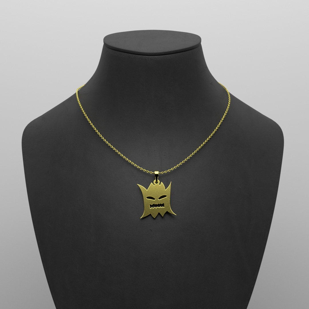 گردنبند طلا 18 عیار زنانه مدوپد مدل هالووین کد G3-1-1122