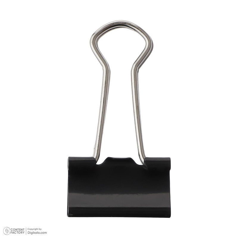 - گيره کاغذ دلي مدل 38565 سايز 19 ميلي متر بسته 12 عددي