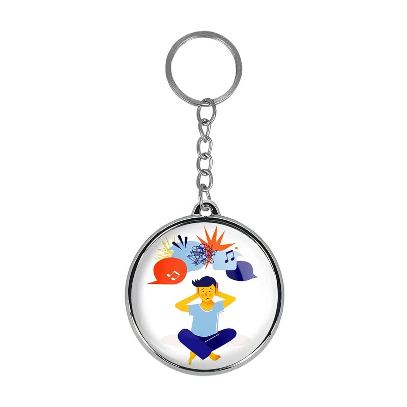 جاکلیدی خندالو طرح اتیسم Autism مدل دوطرفه کد 2674426745