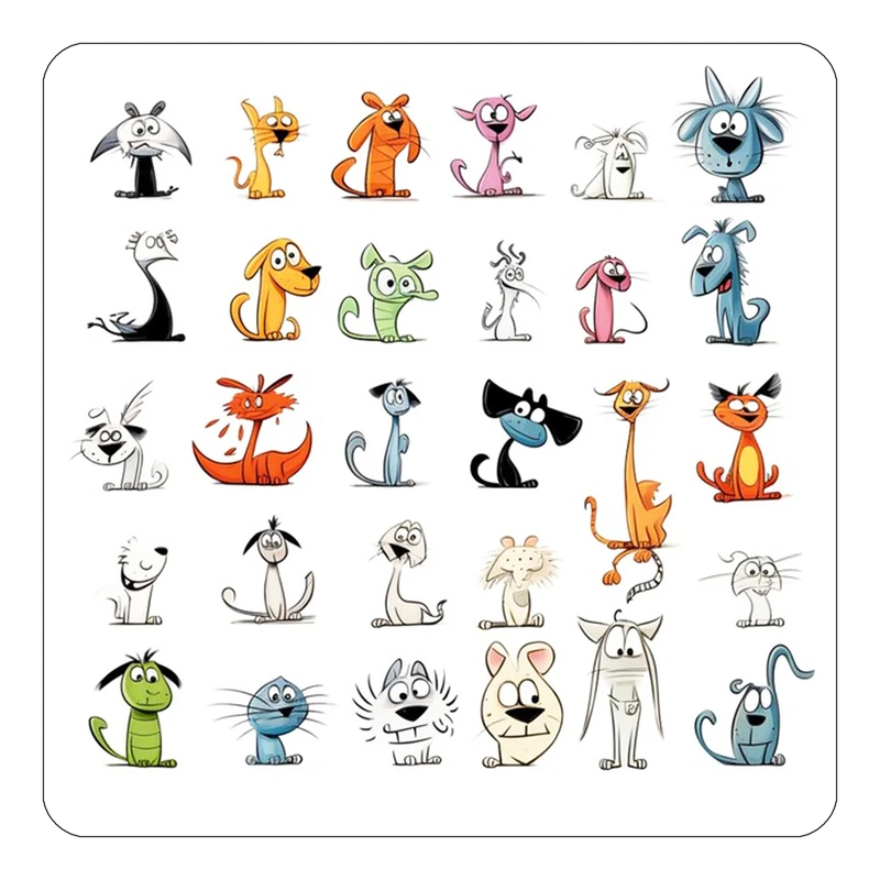 مگنت کاکتی طرح حیوانات کارتونی مدل mp27748