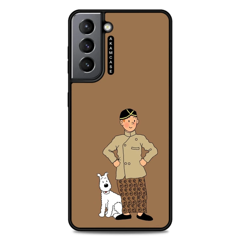 کاور آکام مدل AMC-WSGS21-TINTIN-23 مناسب برای گوشی موبایل سامسونگ Galaxy S21