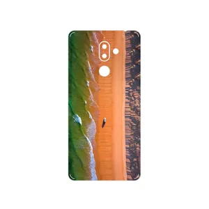 MAHOOT Beach and Green Sea Cover Sticker for Nokia 7 Plus