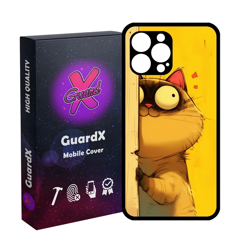 کاور گارد ایکس طرح Cat مدل Glass10729 مناسب برای گوشی موبایل اپل iPhone 12 Pro