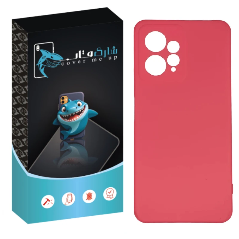 کاور شارک قاب مدل سیلیکونی مناسب برای گوشی موبایل شیائومی Redmi Note 12 4G
