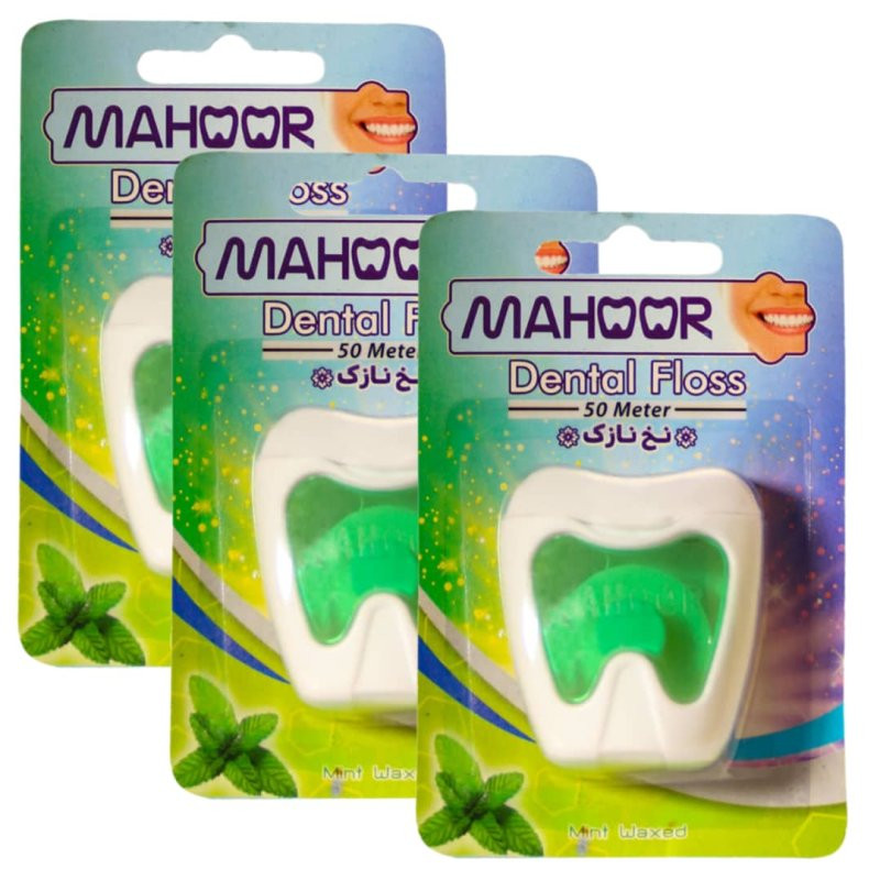 نخ دندان ماهور مدل Dental Floss مجموعه 12 عددی نخ دندان ماهور مدل Dental Floss مجموعه 12 عددی