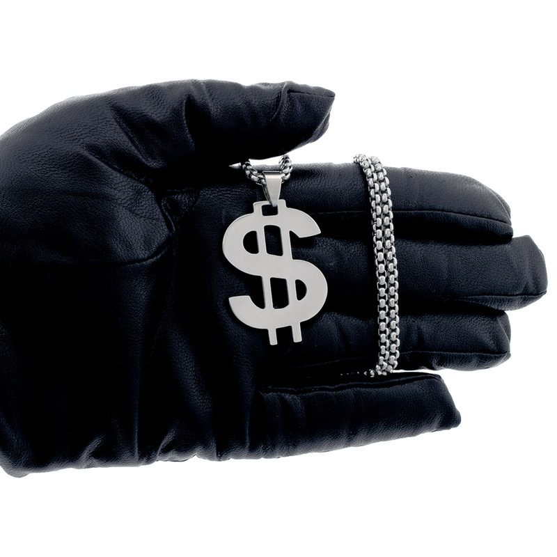 گردنبند مردانه برانت طرح دلار