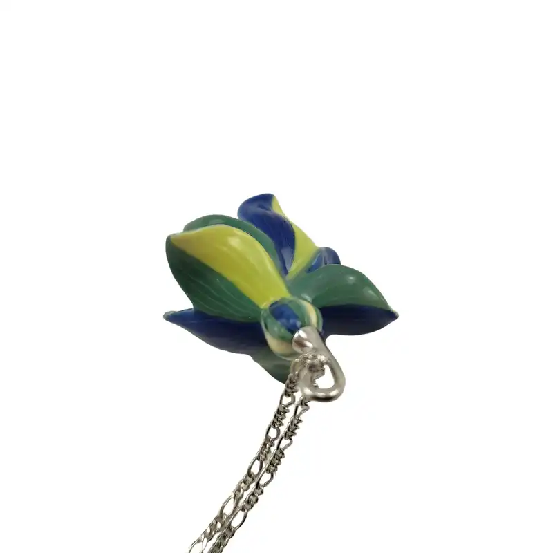 گردنبند زنانه فرانز مدل گل فوشیا FJ00266