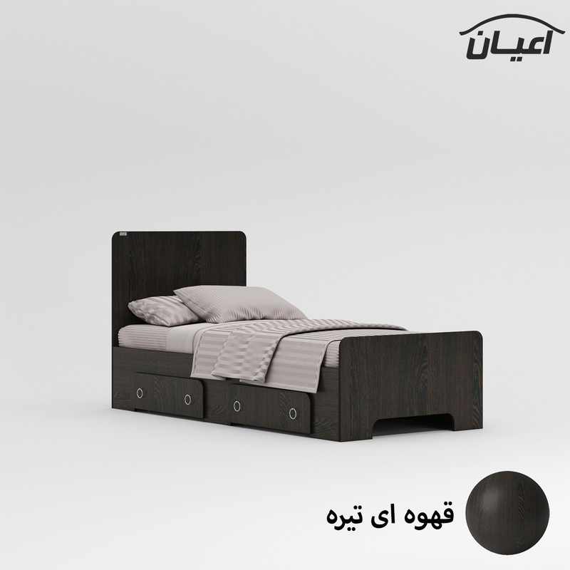تخت خواب نوجوان اعیان مدل FH795 سایز 80x180 سانتی متر