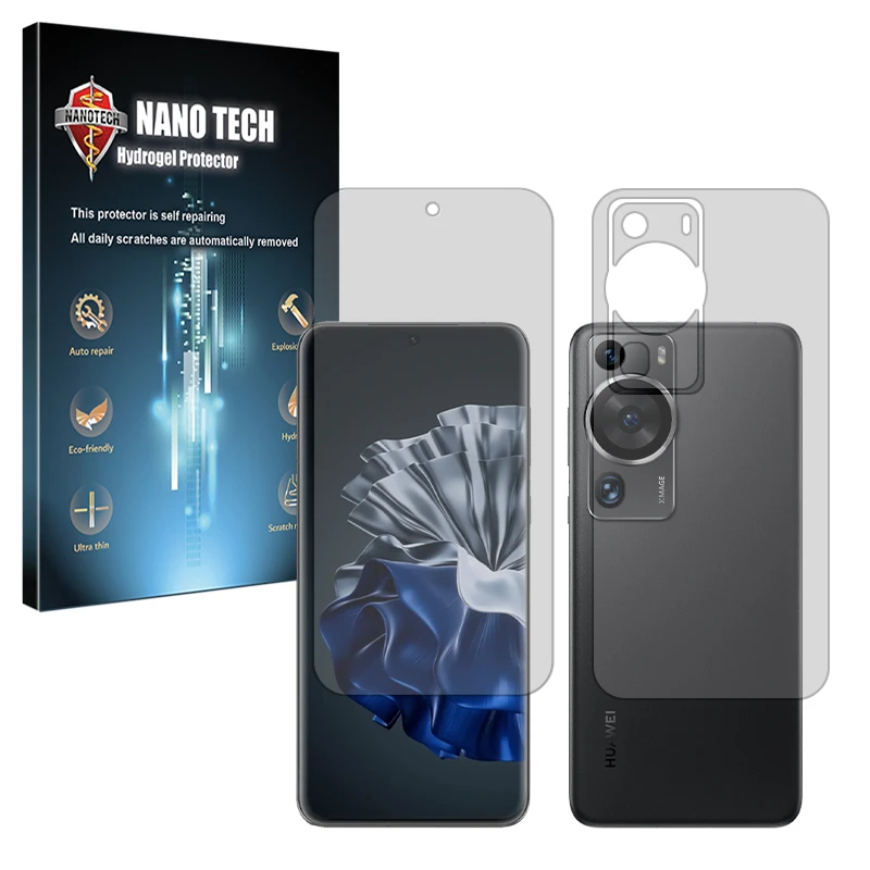 محافظ صفحه نمایش مات نانو تک مدل Tough مناسب برای گوشی موبایل هوآوی P60 Pro به همراه محافظ پشت گوشی