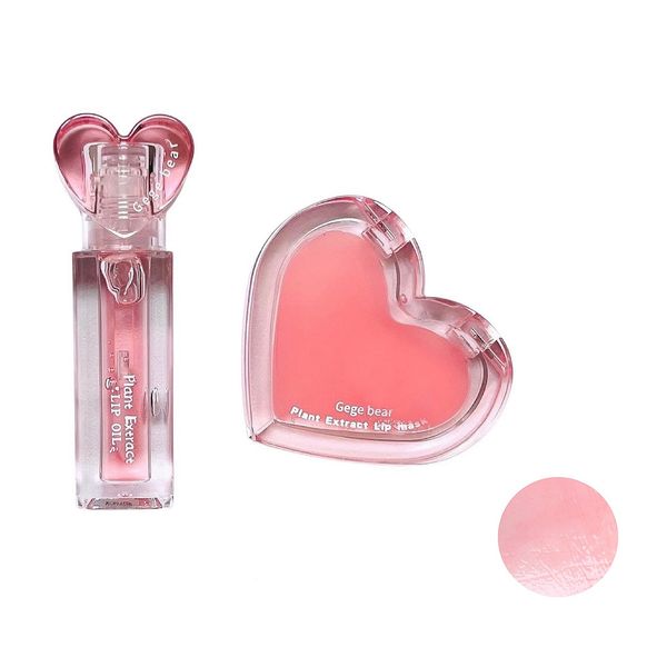 برق لب مایع گه گه بیر مدل قلبی به همراه روغن لب کد 01