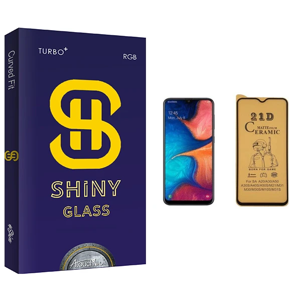 محافظ صفحه نمایش سرامیکی آتوچبو مدل Shiny Glass مناسب برای گوشی موبایل سامسونگ Galaxy A20