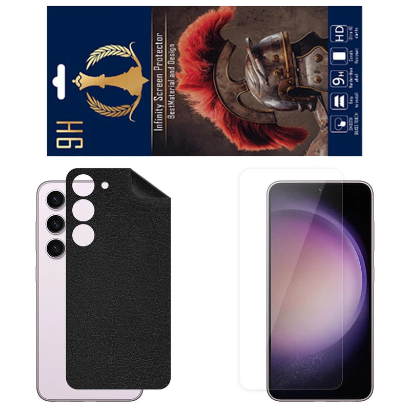 برچسب پوششی اینفینیتی مدل CH مناسب برای گوشی موبایل سامسونگ Galaxy S23 به همراه محافظ صفحه نمایش