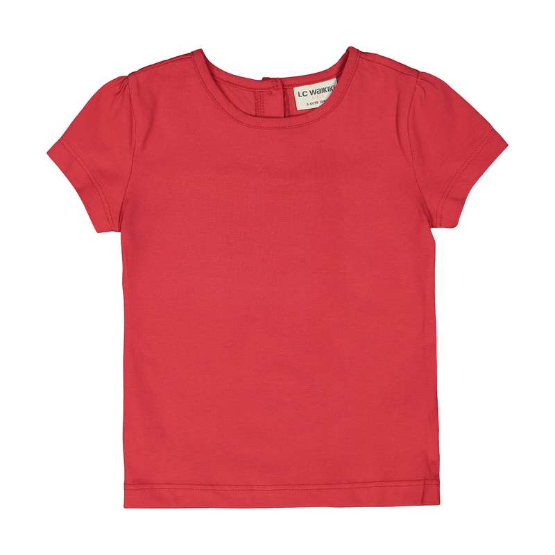 تی شرت دخترانه ال سی وایکیکی مدل 9SG627Z4-H1T-RED