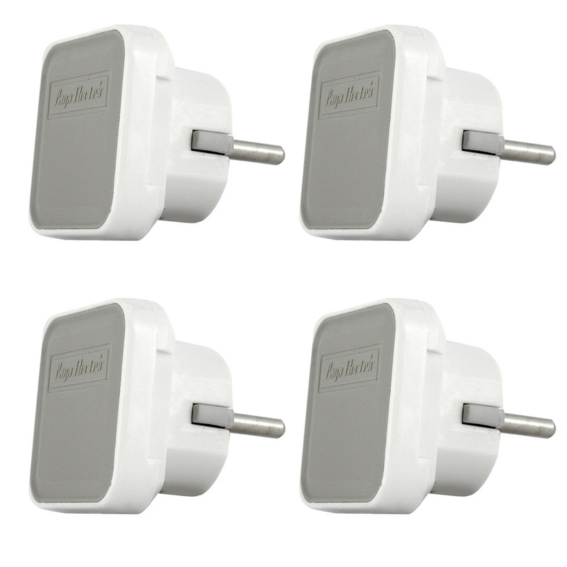 دوشاخه برق پایا الکتریک مدل WFLAT بسته 4 عددی