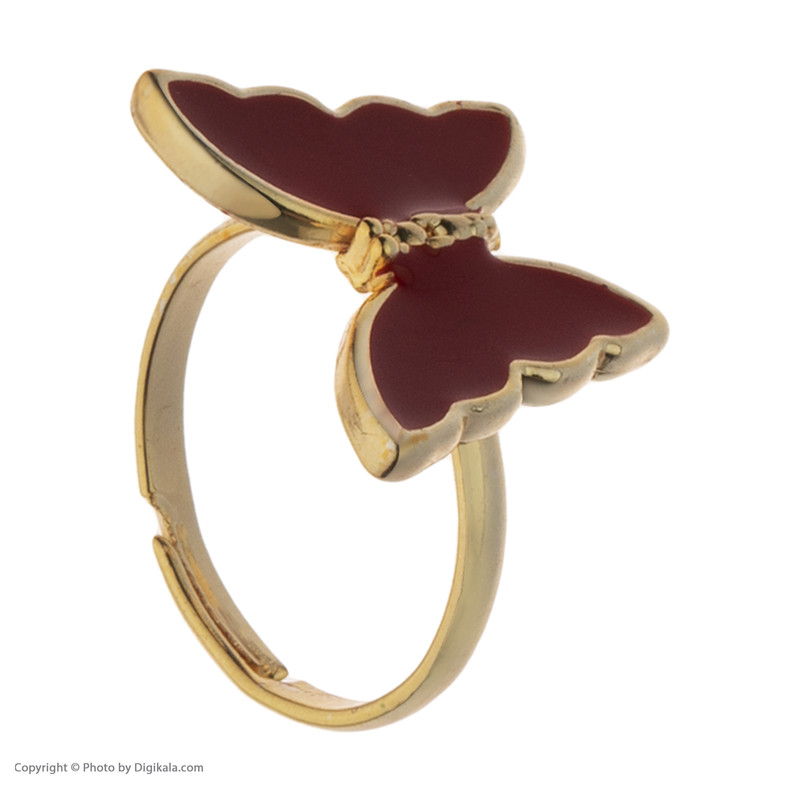 انگشتر زنانه مدل پاستیلی طرح پروانه کد YG-1