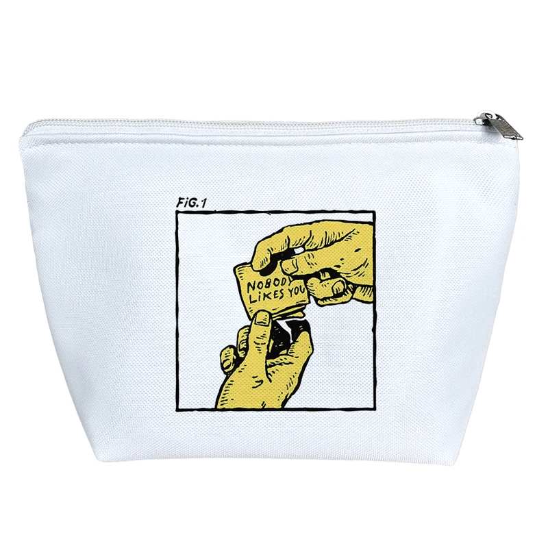 کیف لوازم آرایش دخترانه خندالو مدل No Body Likes You کد 7092