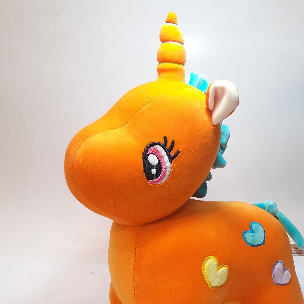 عروسک طرح اسب تک شاخ یونیکورن ارتفاع 40 سانتی متر - - 4