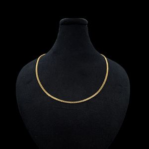 نقد و بررسی گردنبند طلا کم اجرت 18 عیار زنانه با طرح بیزمارک ناریا مدل لوکس توسط خریداران