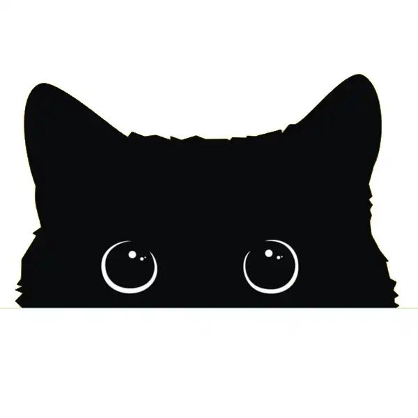 استیکر کلید و پریز طرح گربه مخفی کد STF152