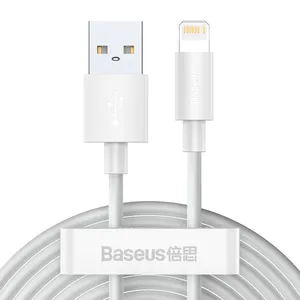 کابل تبدیل USB به لایتنینگ باسیوس مدل ka طول 1.5 متر  بسته دو عددی