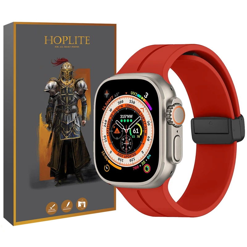 بند هاپلایت مدل Magnetic-ORG-HL مناسب برای ساعت هوشمند ویرفیت HK8 pro max / HK9 Ultra 2 / T900 Ultra