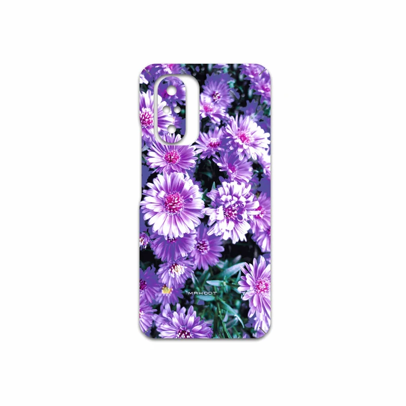 برچسب پوششی ماهوت مدل Purple-Flower مناسب برای گوشی موبایل شیائومی Poco F3 5G