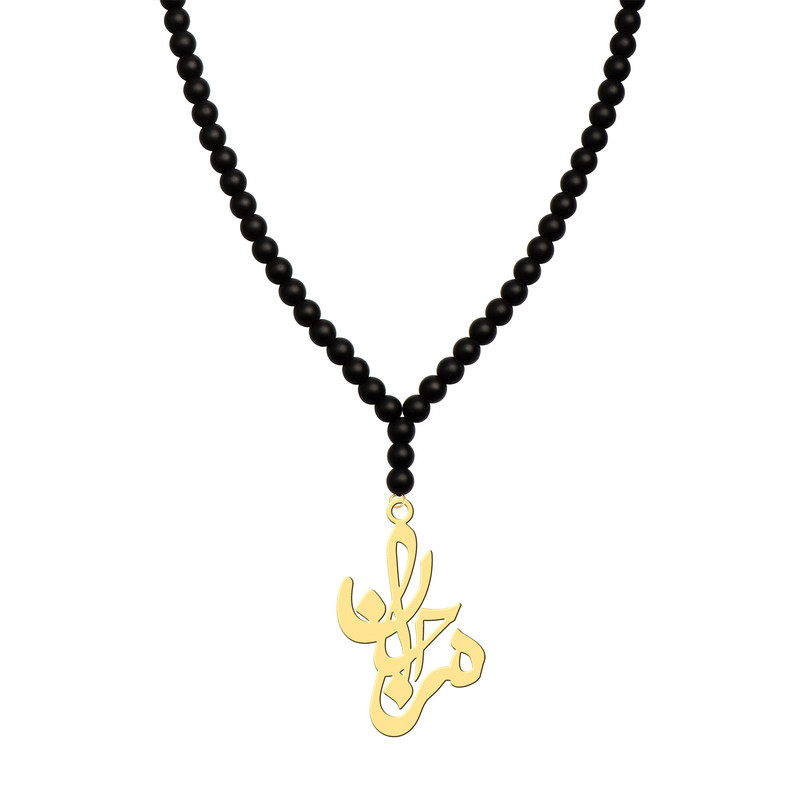 گردنبند طلا 18 عیار زنانه کرابو با طرح مهره مدل Kr71388