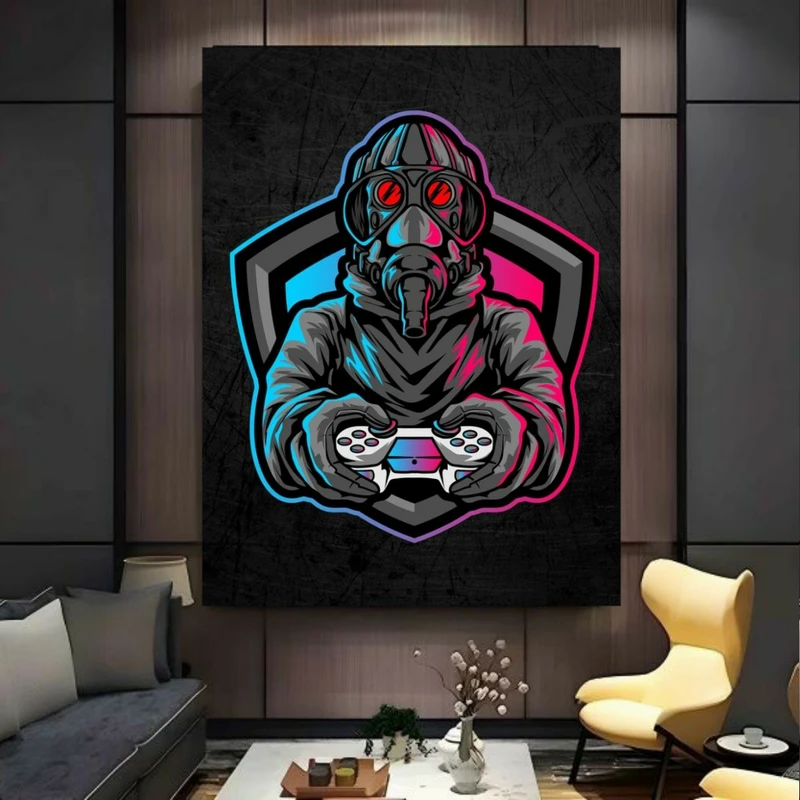  تابلو بوم طرح مخمل گیم مدل جنگی کد FP105962