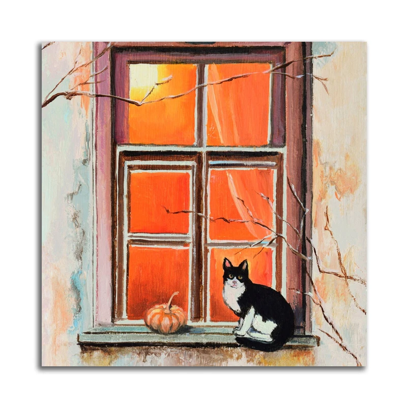 تابلو شاسی مدل نقاشی گربه کد A97