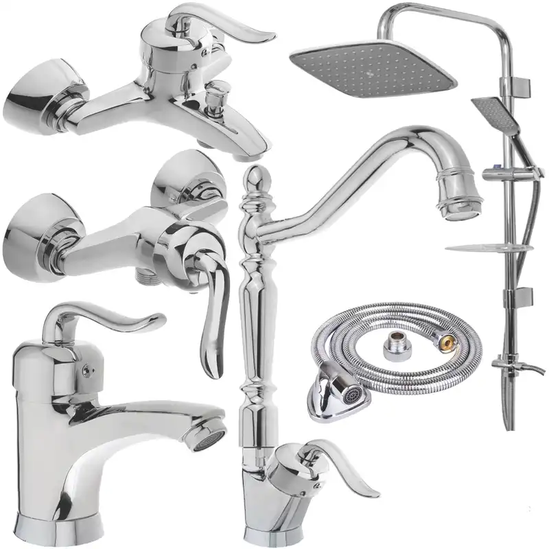 ست شیرآلات های پلاس مدل ونوس OX342 مجموعه 6 عددی