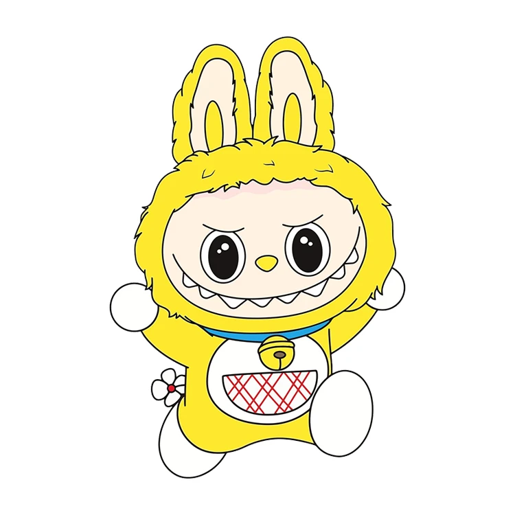 استیکر پارچه و لباس پاد آفرین مدل لبوبو کد 1209