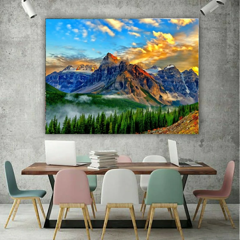 پوستر طرح مخمل کوهستان و طبیعت کد AR303727