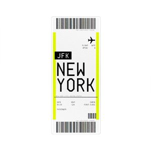 نقد و بررسی استیکر لپ تاپ ماسا دیزاین طرح تیکت New York مدل STK1434 توسط خریداران
