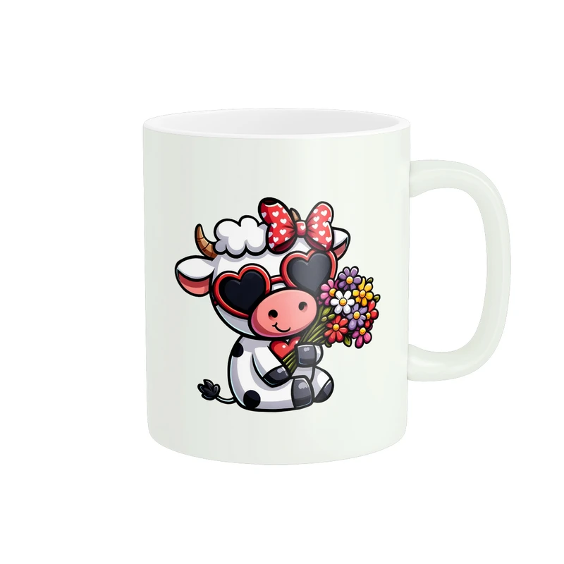 ماگ پاد آفرین مدل عشق طرح کارتونی کیوت کد PM1590