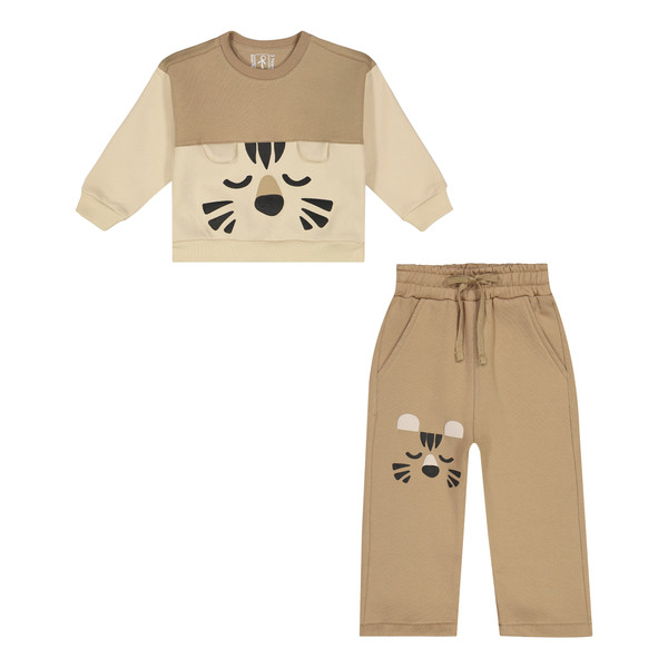 ست سویشرت آستین بلند و شلوار راحتی پسرانه سون پون مدل B913