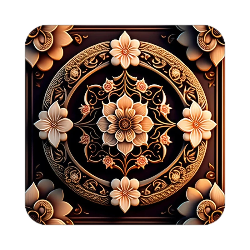 زیر لیوانی کاکتی طرح گل مدل mp16574