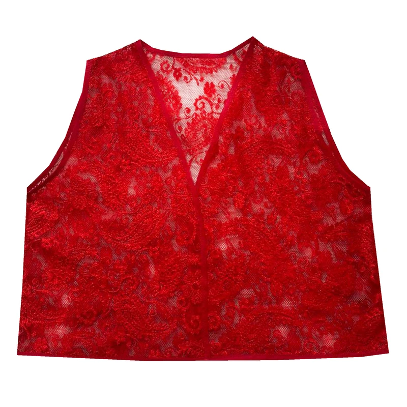 جلیقه رسمی زنانه مدل توری مجلسی کد 002