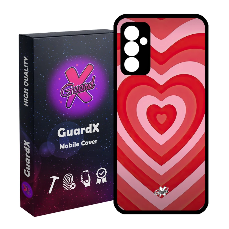 کاور گارد ایکس طرح قلب مدل Glass10511 مناسب برای گوشی موبایل سامسونگ Galaxy A34 / A34 5G