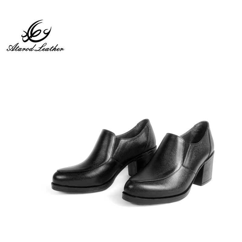 کفش زنانه چرم عطارد مدل چرم طبیعی کد SH384