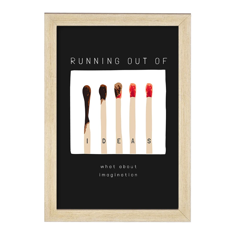 تابلو خندالو مدل Running Out Of کد F1535