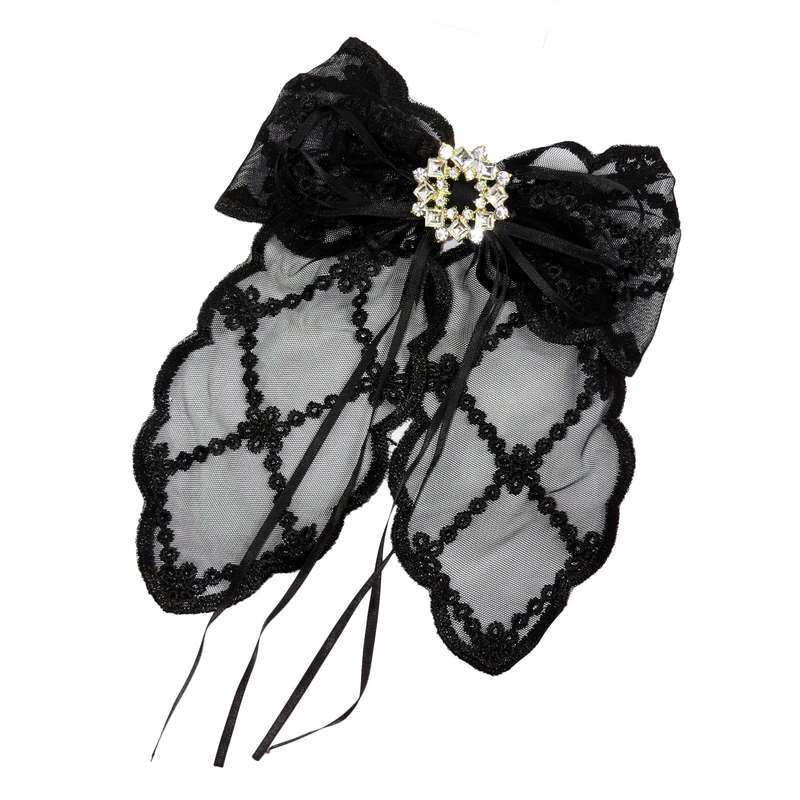 گیره مو زنانه مدل فرانسوی پاپیونی گیپور کد G_Lnd_3139