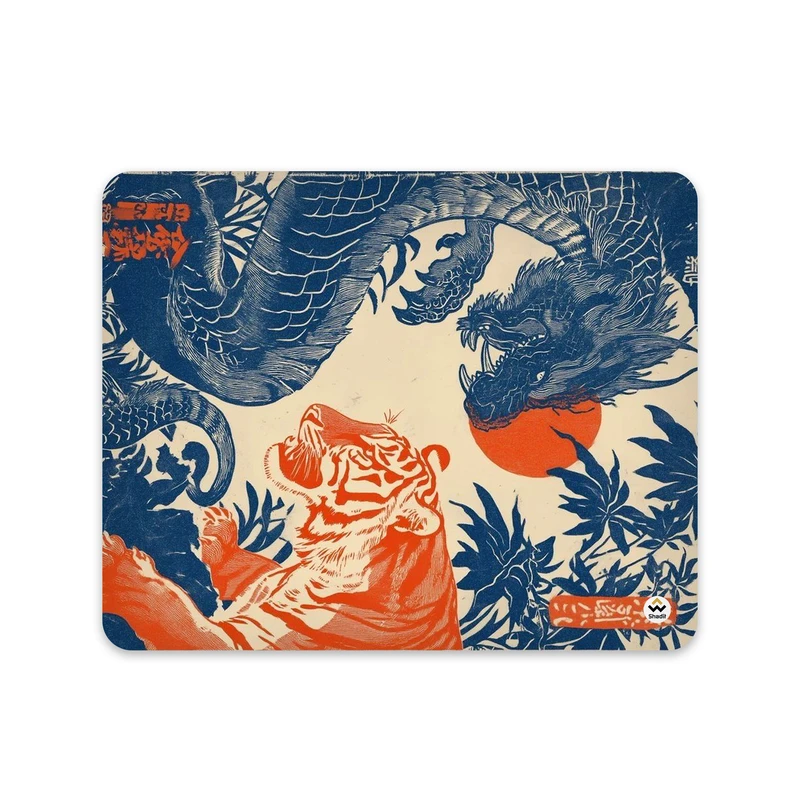 ماوس پد شادیت مدل ببر و اژدها کد66 سایز 24*19 سانتی متر