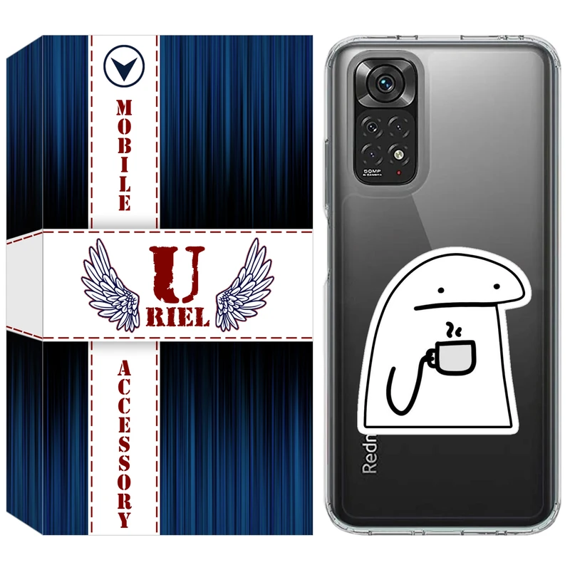 کاور یوریل قاب مدل Clear کد 79 طرح پوکرفیس مناسب برای گوشی موبایل شیائومی Redmi Note 11 4G / Note 11S